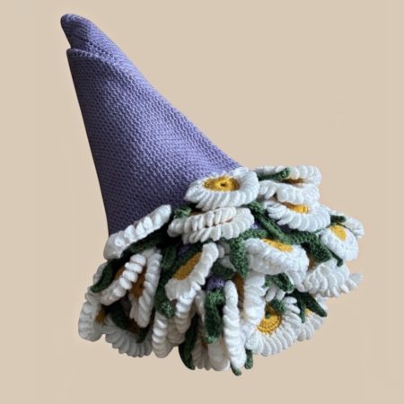 Handmade Crochet 2-in-1 Daisy Bouquet Circle Blanket Throw .ThatCrochetLadyUk