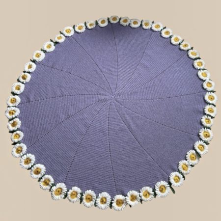 Handmade Crochet 2-in-1 Daisy Bouquet Circle Blanket Throw .ThatCrochetLadyUk
