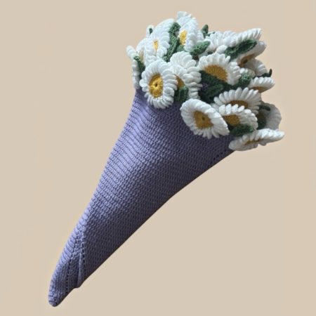 Handmade Crochet 2-in-1 Daisy Bouquet Circle Blanket Throw .ThatCrochetLadyUk