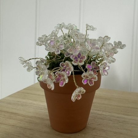 Beaded Pearl Terracotta Flowerpot Magnet