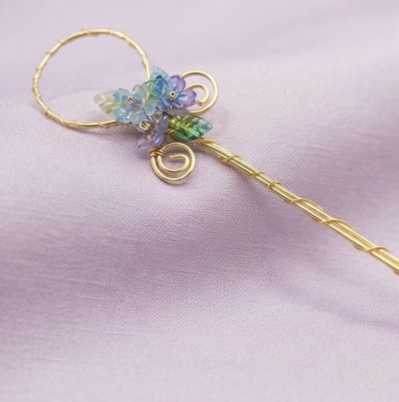Handcrafted Floral Wire Bubble Wand