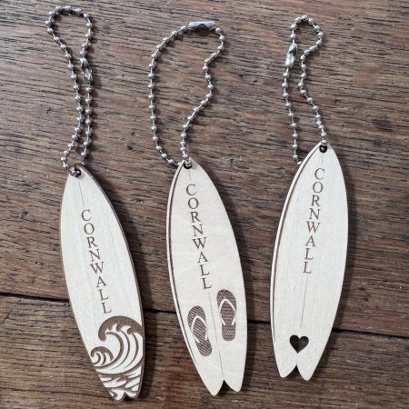 Cornwall Surfboard Bag Charm