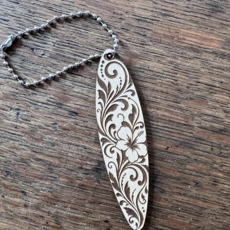Wooden Surfboard Bag Charm – Beach, Summer & Coastal Designs
