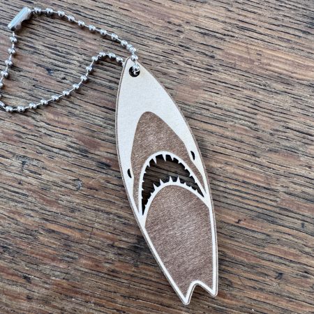 Wooden Surfboard Bag Charm – Beach, Summer & Coastal Designs