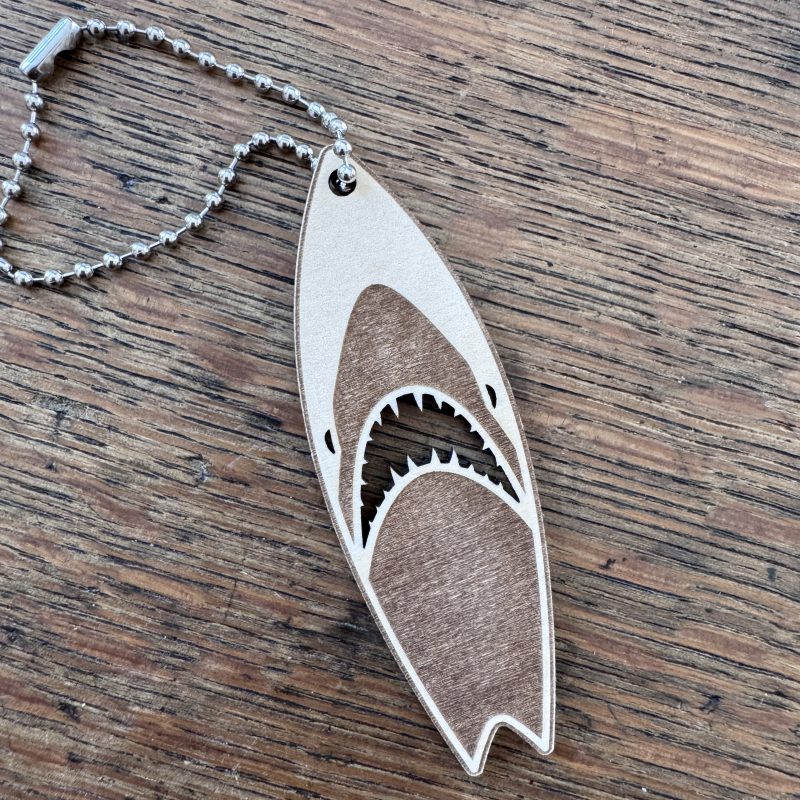 Wooden Surfboard Bag Charm – Beach, Summer & Coastal Designs