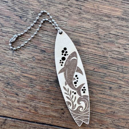 Wooden Surfboard Bag Charm – Beach, Summer & Coastal Designs