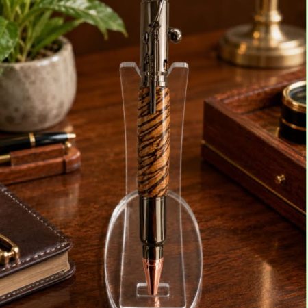 LEE ENFIELD style HANDCRAFTED WOOD TURNED PEN.