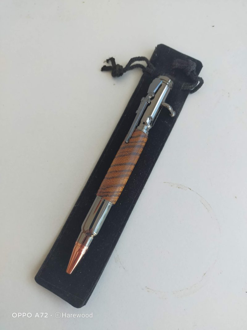 LEE ENFIELD style HANDCRAFTED WOOD TURNED PEN.