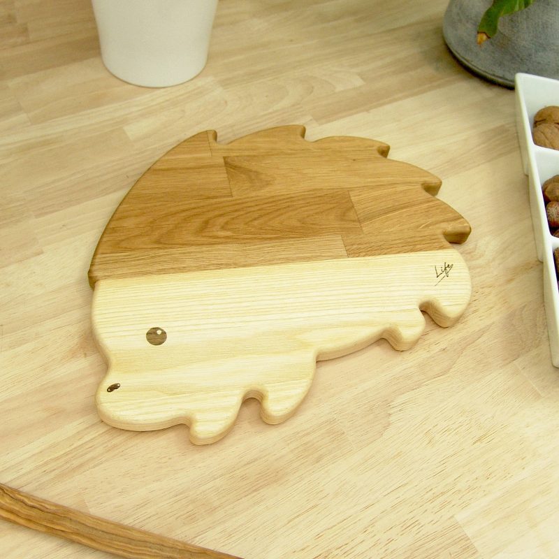 Hedgehog Chopping Board - Oak & Ash Hand Made
