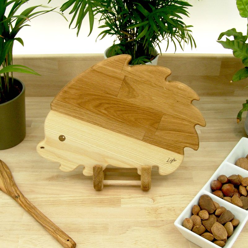 Hedgehog Chopping Board - Oak & Ash Hand Made