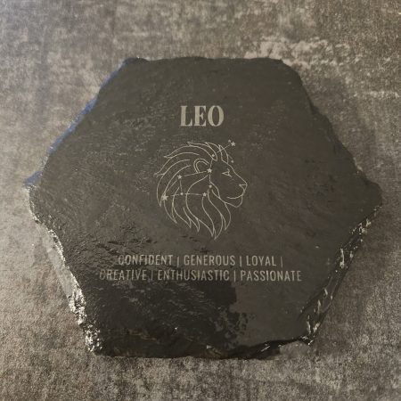 Zodiac Etched Slate Coasters