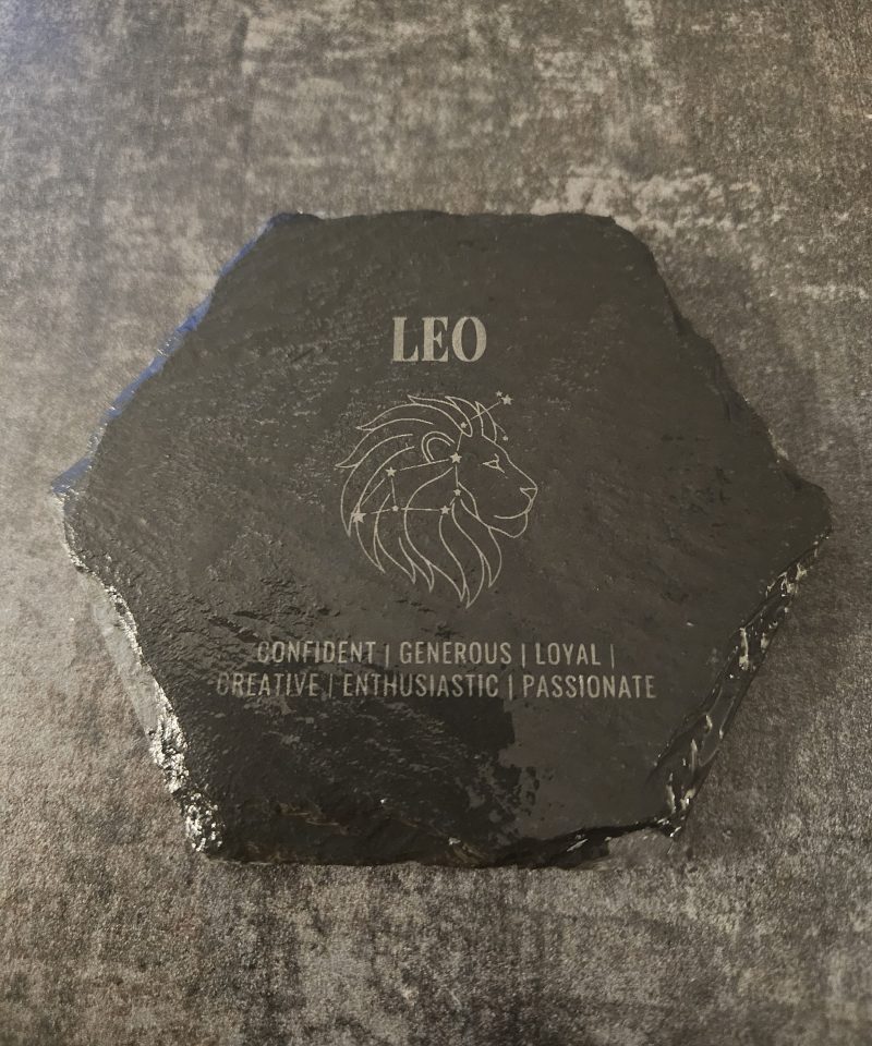 Zodiac Etched Slate Coasters