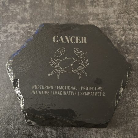 Zodiac Etched Slate Coasters