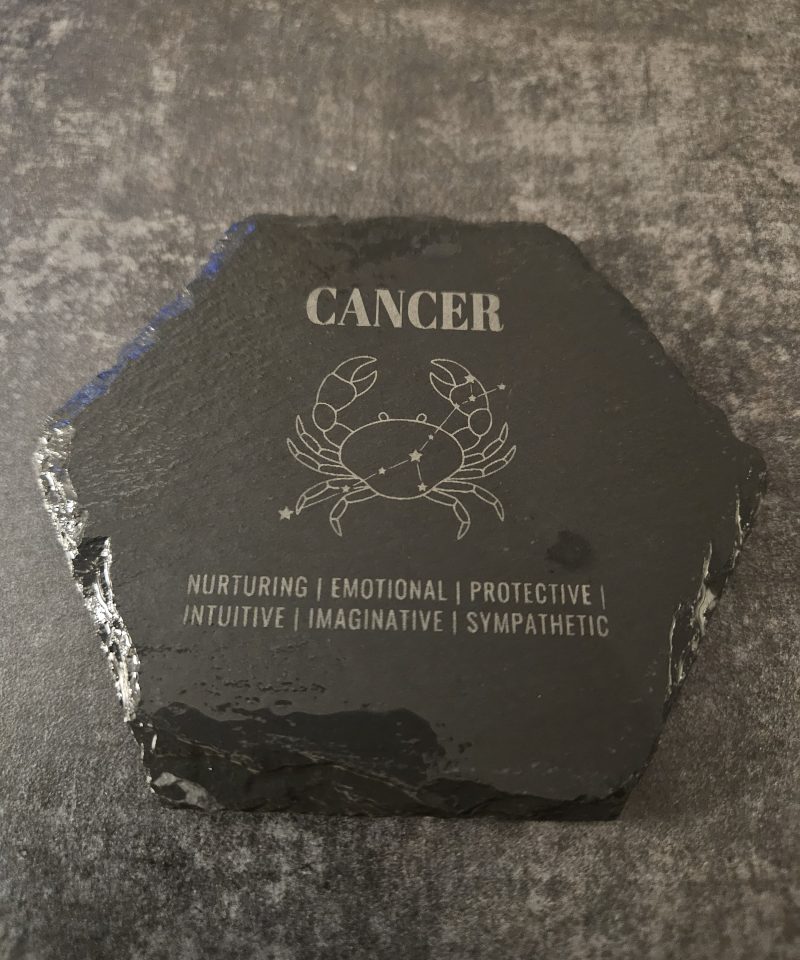 Zodiac Etched Slate Coasters