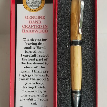 CIGAR TWIST PEN MADE USING SPANISH OLIVE WOOD