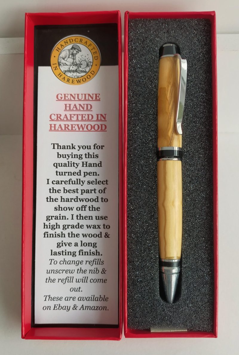CIGAR TWIST PEN MADE USING SPANISH OLIVE WOOD