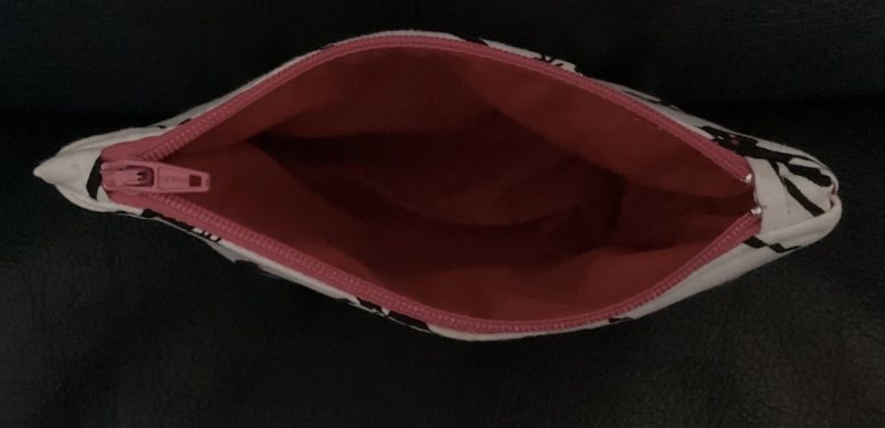 Cute Small Coin/Card Purse White Background Featuring Quirky Black Cats Zipped Lined