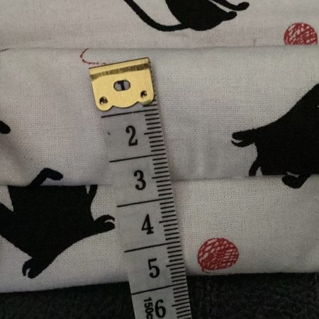 Cute Small Coin/Card Purse White Background Featuring Quirky Black Cats Zipped Lined