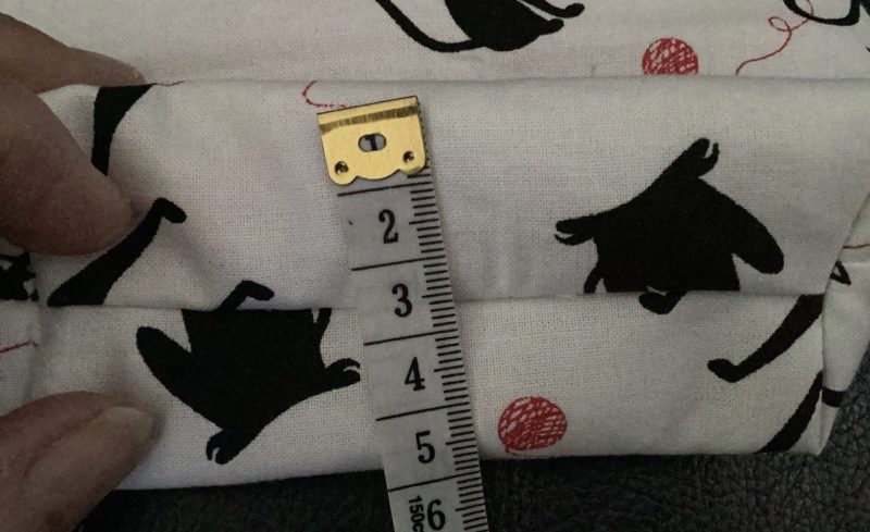 Cute Small Coin/Card Purse White Background Featuring Quirky Black Cats Zipped Lined