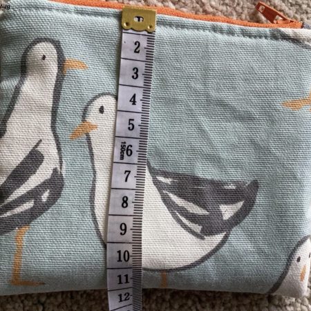 Quirky Fun Duck Egg Blue Seagull Print Small Coin/Card Purse