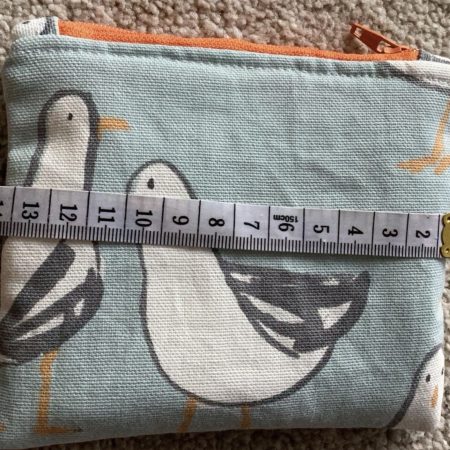 Quirky Fun Duck Egg Blue Seagull Print Small Coin/Card Purse