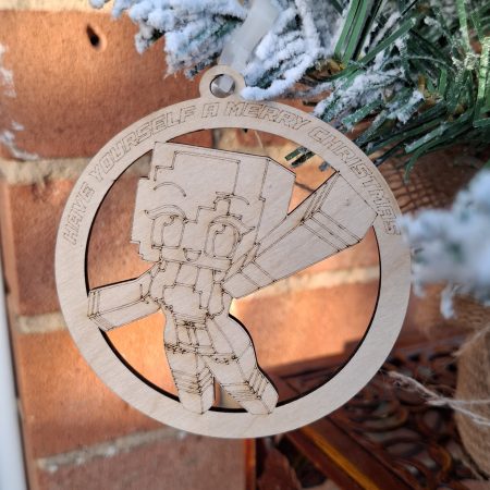 6 x Aphmau Christmas Tree Hanging Decorations, Wooden Tree Ornament,