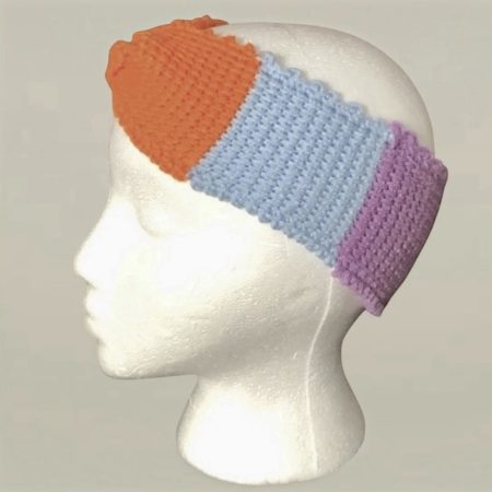 Handmade Colour Block Crochet Headband and Twisted Ear Warmer