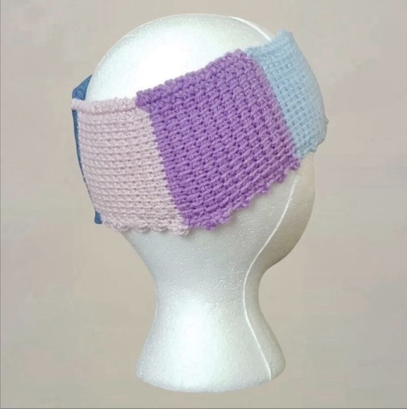 Handmade Colour Block Crochet Headband and Twisted Ear Warmer