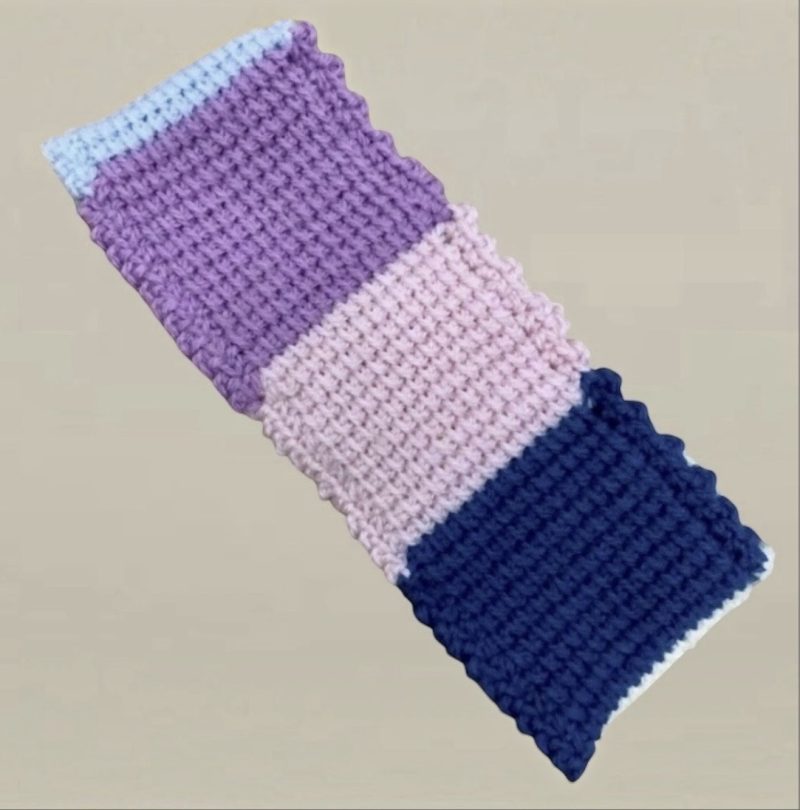 Handmade Colour Block Crochet Headband and Twisted Ear Warmer