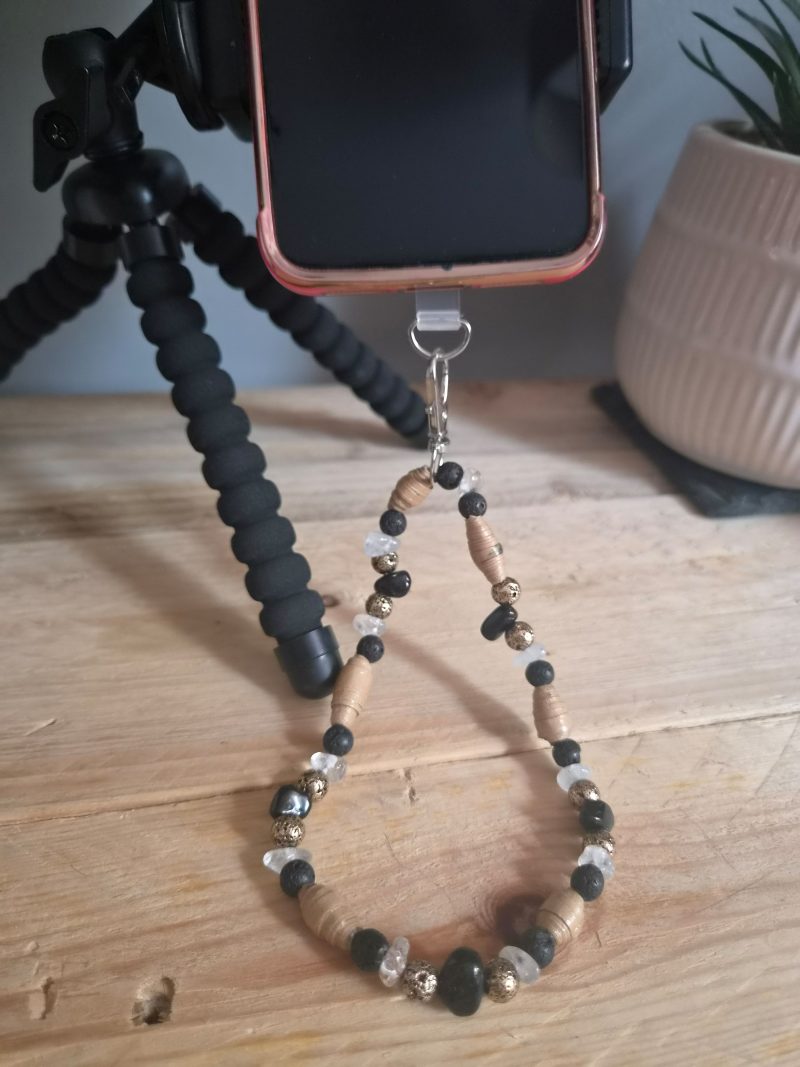 The Desert Obsidian Phone Strap