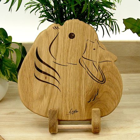 Handmade Oak Duck Chopping Board – Wooden Serving Board, Made in Wales