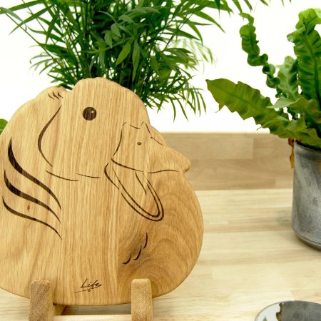 Handmade Oak Duck Chopping Board – Wooden Serving Board, Made in Wales