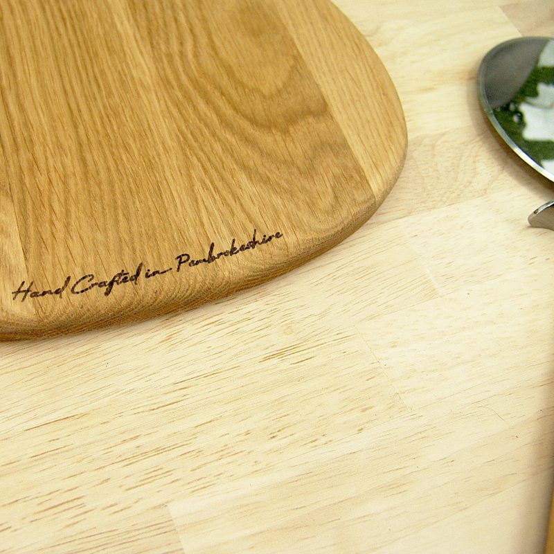 Handmade Oak Duck Chopping Board – Wooden Serving Board, Made in Wales