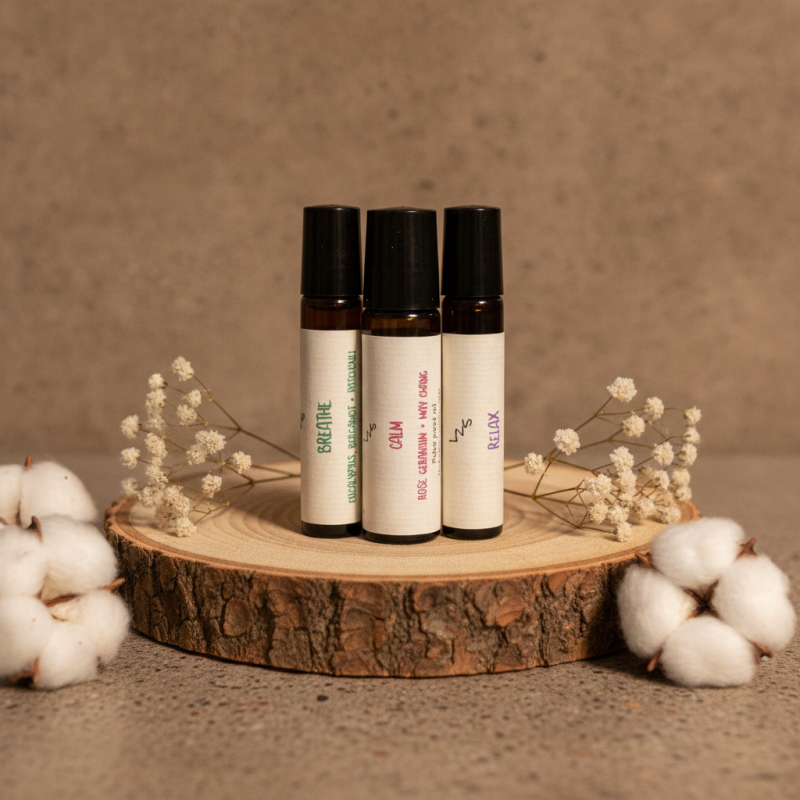 Aromatherapy Pulse Oils, pack of 3 - Relax, Calm + Breathe Blends