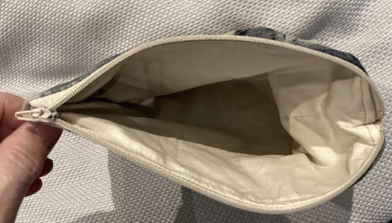 Fabric Dye Print Lined Make Up Bag/Pencil Case/Travel Bag