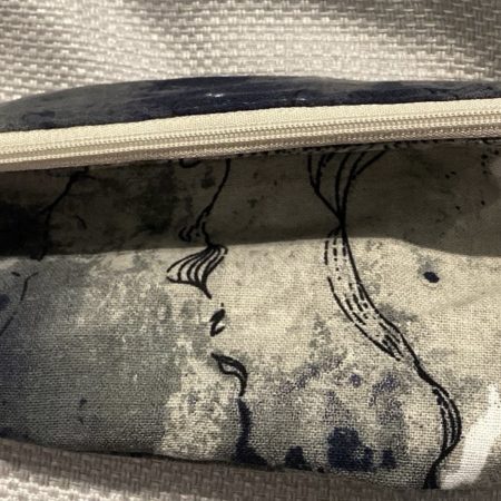 Fabric Dye Print Lined Make Up Bag/Pencil Case/Travel Bag