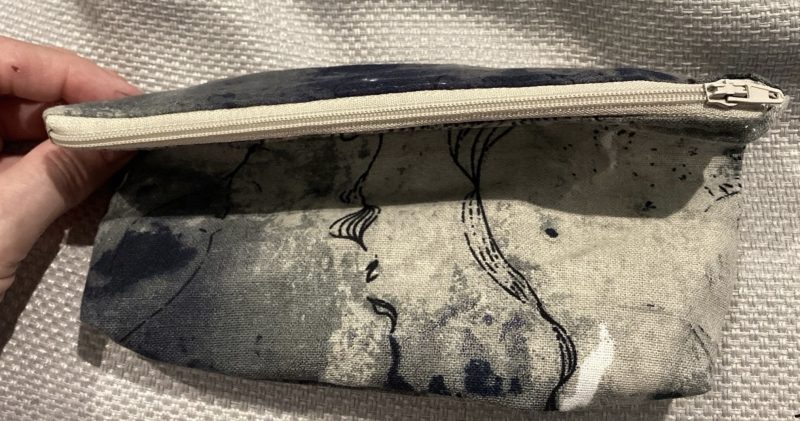 Fabric Dye Print Lined Make Up Bag/Pencil Case/Travel Bag