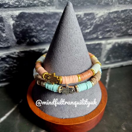 Hamsa Hands Stackable Bracelet | Adult Stretch Bracelet