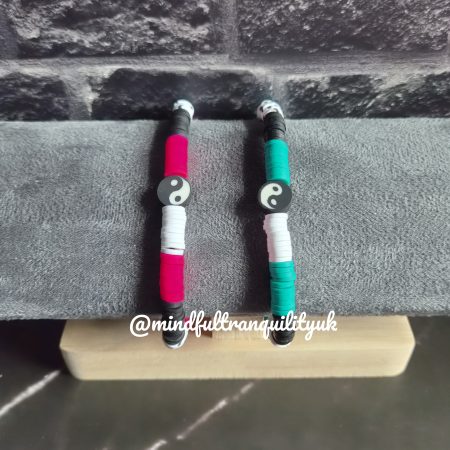 Yin Yang Balance Stackable Bracelet | Adult Stretch Bracelet