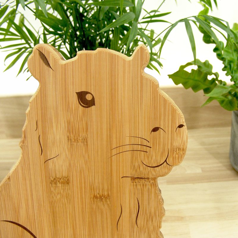 Capybara Chopping Board – Handmade Bamboo Cutting & Serving Board