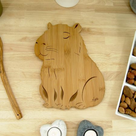 Capybara Chopping Board – Handmade Bamboo Cutting & Serving Board