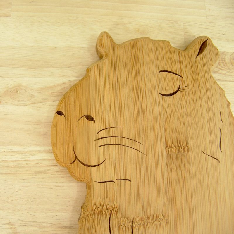 Capybara Chopping Board – Handmade Bamboo Cutting & Serving Board