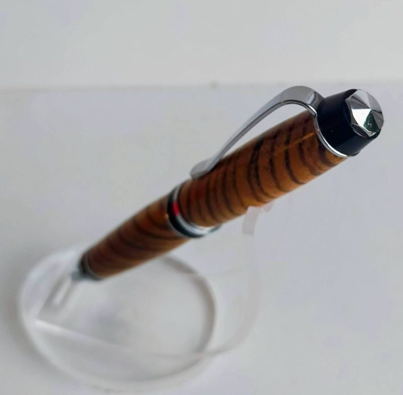 ZEBRANO Cigar style twist pen. inc spare refill and presentation box.