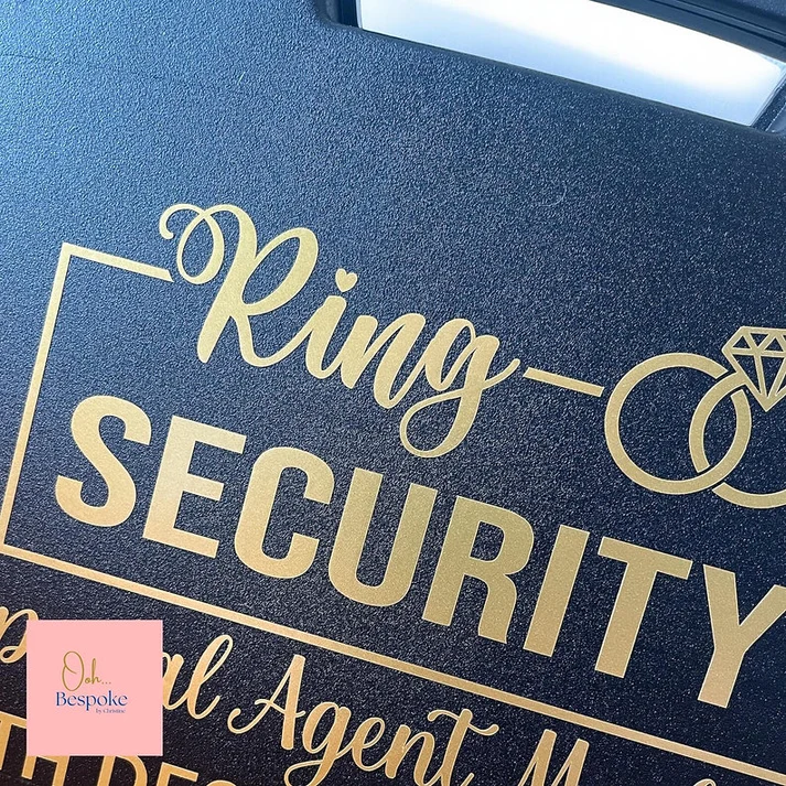 Personalised Ring Security Box & Glasses