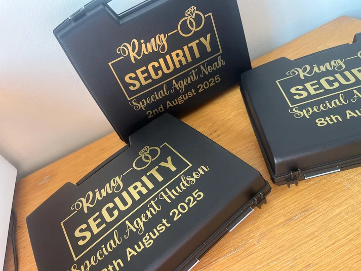Personalised Ring Security Box & Glasses