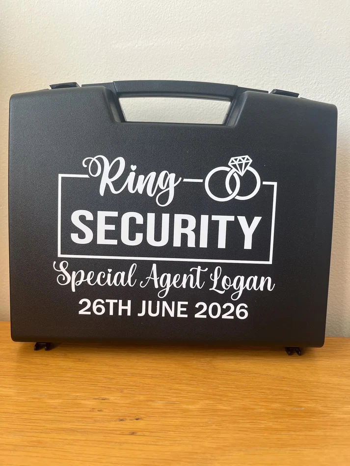 Personalised Ring Security Box & Glasses