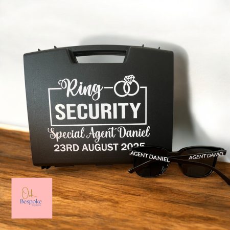 Personalised Ring Security Box & Glasses