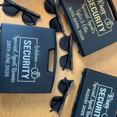 Personalised Ring Security Box & Glasses
