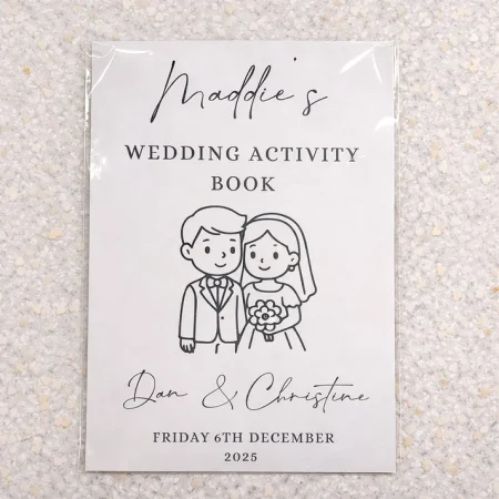 Personalised Wedding Activity Pack – 12 Page Kids Pack