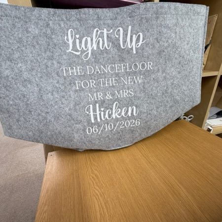 Personalised Wedding Glow Stick Trug – Wedding Table Decor
